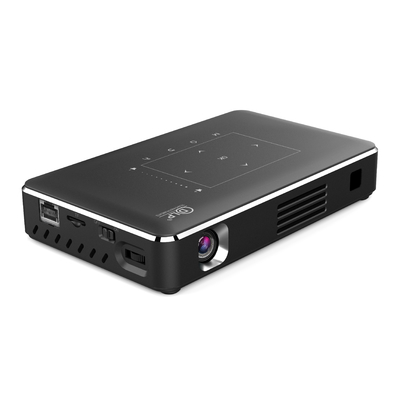 4K Mini Portable DLP Projector Android 9.0 HDMI 4 Fungsi Sentuh Sudut