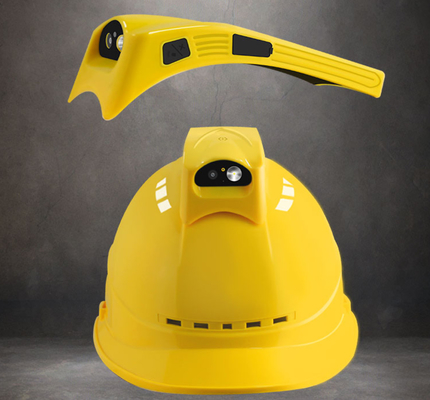 PTT HardHat Helm Pengaman Kamera Perekam Kamera Video Mendukung 4G WIFI