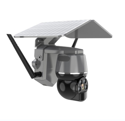 5V 2A ABS 4g Kamera Keamanan Wifi, Kamera 4g Ptz Solar Fireproof