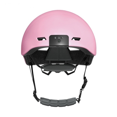 Kamera Helm Pengaman Sepeda Sepeda LED Menyala Helm Cerdas Dengan Kamera