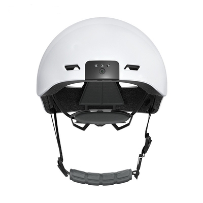 Kamera Helm Pengaman Sepeda Sepeda LED Menyala Helm Cerdas Dengan Kamera