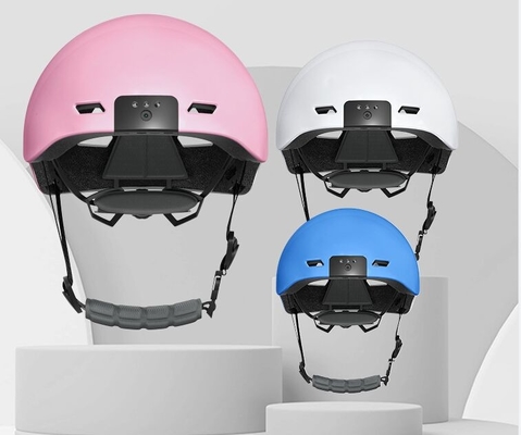 Kamera Helm Cerdas Plastik Olahraga Luar Ruangan Kamera Helm Sepeda Motor Pintar