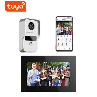 Nirkabel 1080p Wifi Video Bel 7 Inci Masuk Kabel Kamera Night Vision