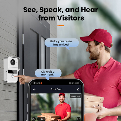 Nirkabel WIFI Video Door Phone IP Bel Pintu Sistem Interkom 1080P Kabel Kamera Malam Visi