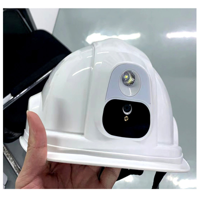 5G Smart Camera Helm Hard hat Camera untuk pekerja pertambangan di lokasi Konstruksi