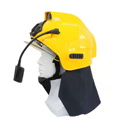 4G Live Streaming Infrared Thermal Imaging Camera SOS Alert ABS Untuk Helm Tahan Api