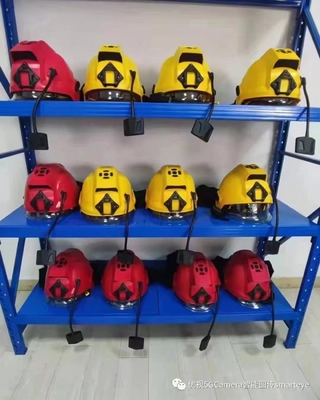 4G Live Streaming Infrared Thermal Imaging Camera SOS Alert ABS Untuk Helm Tahan Api