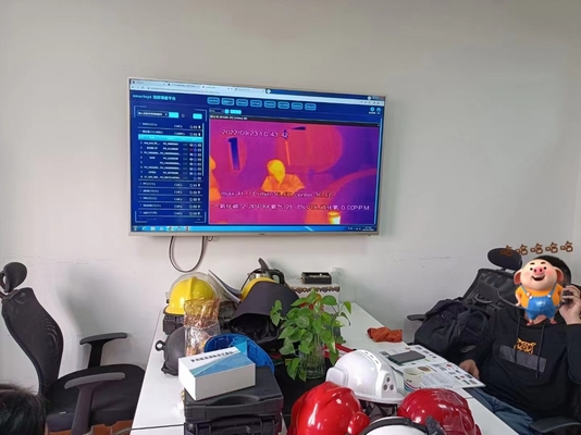 SOS Alert IR Thermal Imaging Camera Untuk Helm Pemadam Kebakaran Topi Keras
