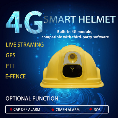 Kamera Helm Keselamatan Prosonal 1080P Mendukung 4G 3G WIFI GPS Dan Bluetooth Android