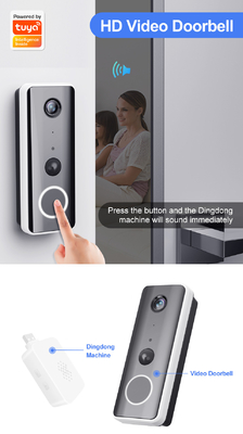 Deteksi PIR Bel Pintu Rumah Pintar Dengan Lensa F2.0 Panjang Fokus 3mm Dan Kontrol Suara