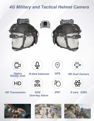 IP67 Waterproof Hard Hat Kamera Menyediakan Multi Angle Real Time Video Dinamis