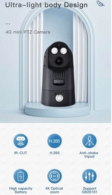 Situs Konstruksi 4g Ptz Kamera Waterproof Ip66 Night Vision Portable