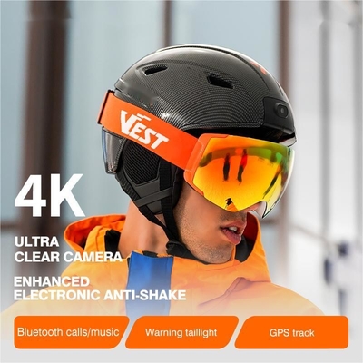 4K High Definition Ski Helm Kamera Anti Shake Bluetooth Noise Reduction Call