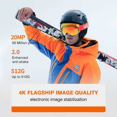 4K High Definition Ski Helm Kamera Anti Shake Bluetooth Noise Reduction Call