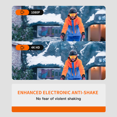 WIFI Real-Time Recording Ski Helm Kamera Dibangun Di 1600MAH Baterai yang Bisa Diganti