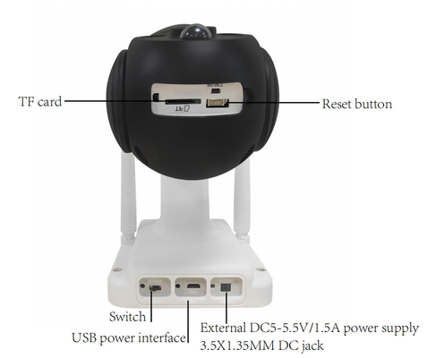 Tuya Wifi Baterai Surya Kamera Keamanan 4G PTZ Kamera Untuk Taman Rumah Indoor Outdoor