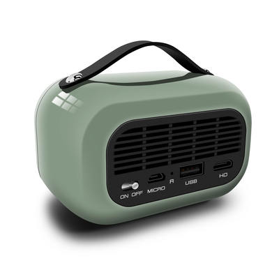 Green DLP Smart Projector 65 Lumens Android 9.0 4K Dibangun di Baterai 5000MA