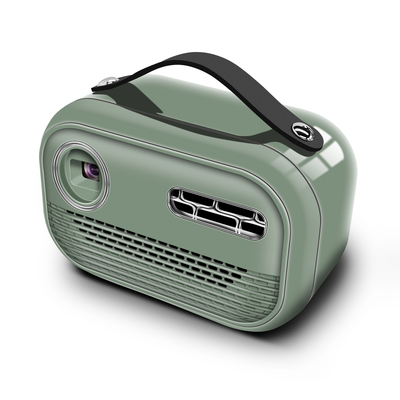 Green DLP Smart Projector 65 Lumens Android 9.0 4K Dibangun di Baterai 5000MA