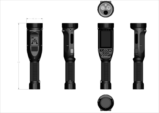 1080P MP4 Video Polisi Video Recorder DVR Kamera Body Worn Dengan Lampu senter LED