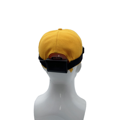 4G LED Hardhat Kamera Live Streaming PTT GPS Pelacakan Untuk Situs Konstruksi Tambang Kereta Api