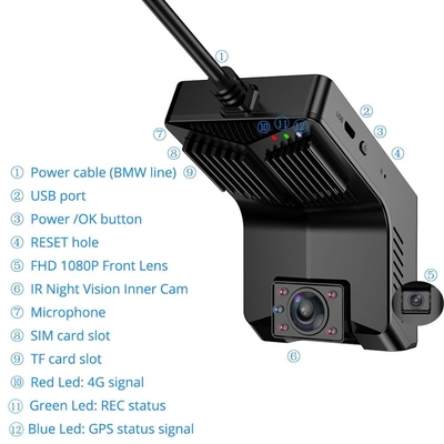 Sos App Control 4G Dashcam dan GPS ADAS/DSM/BSD/PCW 4G Mobile DVR