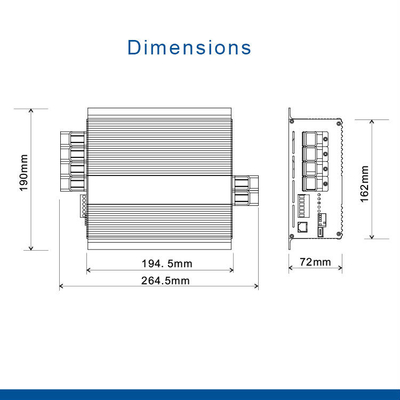 30A 390W DC baterai pengisi daya untuk baterai 12V Suhu dikompensasi Ringan pada 1,5kg