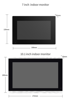 All Black WIFI Video Doorbell Dengan 166° Wide Visual Angle SD Card Recording dan Motion Detection