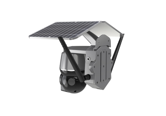 4G Solar CCTV Camera Hi3518E SoC Speaker Sudut pandang luas 120 derajat