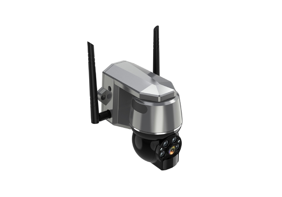 4G Solar CCTV Camera Hi3518E SoC Speaker Sudut pandang luas 120 derajat