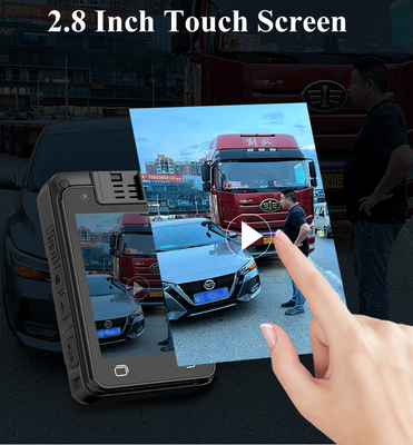 AI Pengakuan Wajah Polisi Kamera Tubuh 2 Way Talk Night Vision Sistem Android