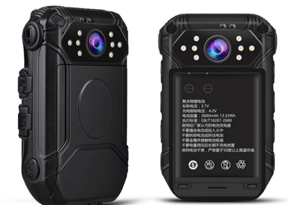 13MP Night Vision Polisi Body Worn Camera dengan 120° Wide Angle dan IP66 Waterproof