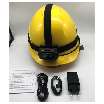 Lampu LED Hardhat Kamera Keamanan Dengan Sudut Besar 120° Dan Fotografi Asisten Laser