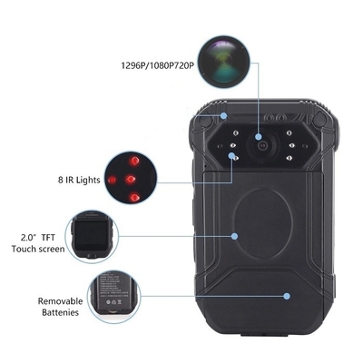 4G Polisi Wearable HD Body Camera Penjaga keamanan kamera DVR pribadi