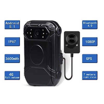 4G Polisi Wearable HD Body Camera Penjaga keamanan kamera DVR pribadi