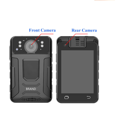 Kamera yang Dipakai Polisi Tubuh 1080P IR Night Vision 140 Derajat Dengan Kartu TF 64 GB