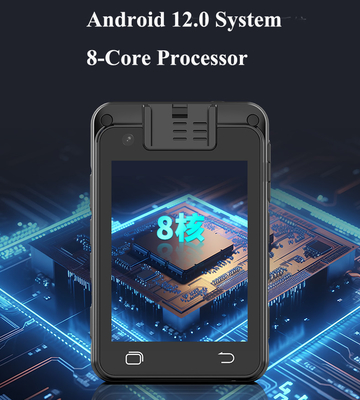 Waterproof IP67 Polisi Body Worn Kamera 4G Bluetooth dengan Definisi Video Audio