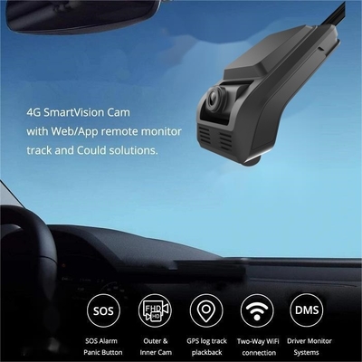 1080P 4G Dash Cam dengan ADAS DMS all-in-one Pemantauan Parkir untuk Manajemen armada