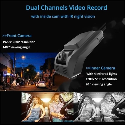 1080P 4G Dash Cam dengan ADAS DMS all-in-one Pemantauan Parkir untuk Manajemen armada