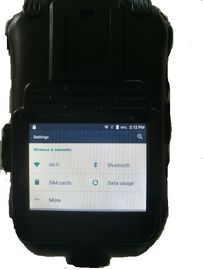 Portable Mini Wifi 4G Body Worn Camera Baterai 3600mAh Dengan Senosor CMOS Warna