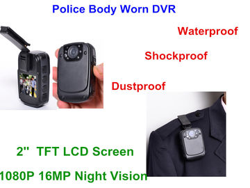 Perekam Dvr Polisi 1080P FCC Disetujui, Kamera Video yang Dipakai di Tubuh Kartu TF 32G