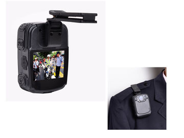 Kamera Wearable Polisi Layar 2 '', Kamera Night Vision 130 Derajat Wide Angle