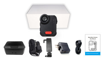 170 G Body Worn Kamera Video Polisi 2 Meter Shock Proof 160 ° Tampilan Lapangan