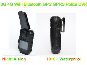 Kamera Hands Free 4G Body Worn Black, Kamera Seragam Polisi Disetujui FCC