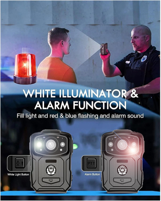 Resolusi 4K IP68 Wifi Kamera Body-Worn H.264/H.265 Video Encoding dengan NFC dan Sistem Android 10