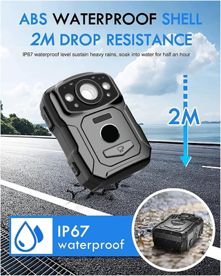 Resolusi 4K IP68 Wifi Kamera Body-Worn H.264/H.265 Video Encoding dengan NFC dan Sistem Android 10