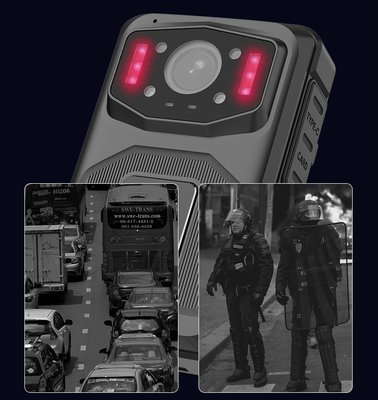 5.8GHz Wifi Polisi Kamera Badan Max 256G Storage dan Linux4.9 Chipset untuk Kinerja