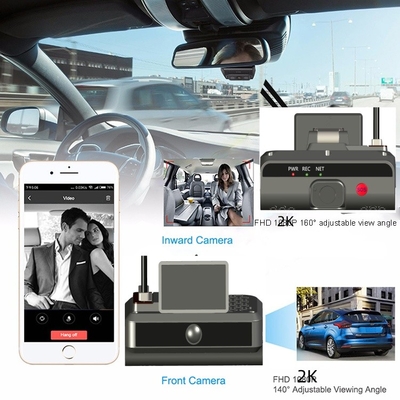 4G Dashboard Dual Camera AI ADAS DMS Driver Face Recognition dengan Kompresi Video H.264/H.265