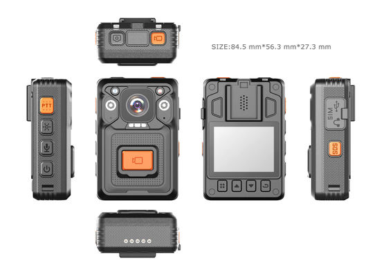 13 Mega Pixels Gambar dan 4G Modul profesional Polisi Video Recorder untuk keamanan yang ditingkatkan