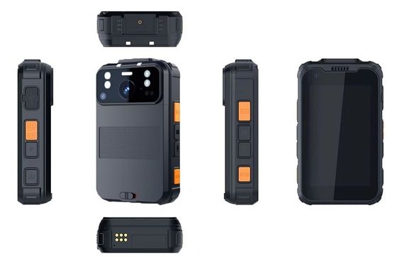 Kamera Tubuh Pribadi Android 13 Sistem 1440p WiFi IP66 5g 4G 64GB RAM ROM 4G 64GB 5G Mendukung