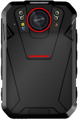 High Definition 4G Waterproof Polisi Kamera Berpakaian dengan Pelacakan GPS dan CMSV6 Platform Software